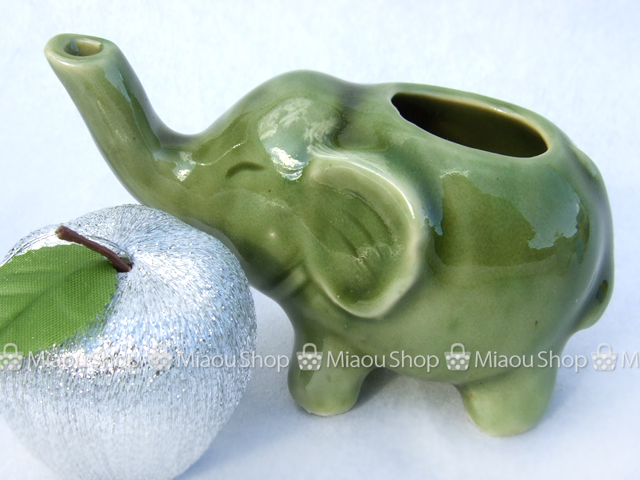 緑の象さんプチ花瓶 – MiaouShop｜ミャウの売店